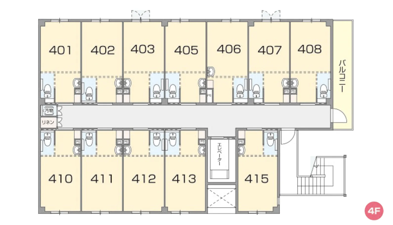 2F・3Fフロアマップ | クラシアス野江