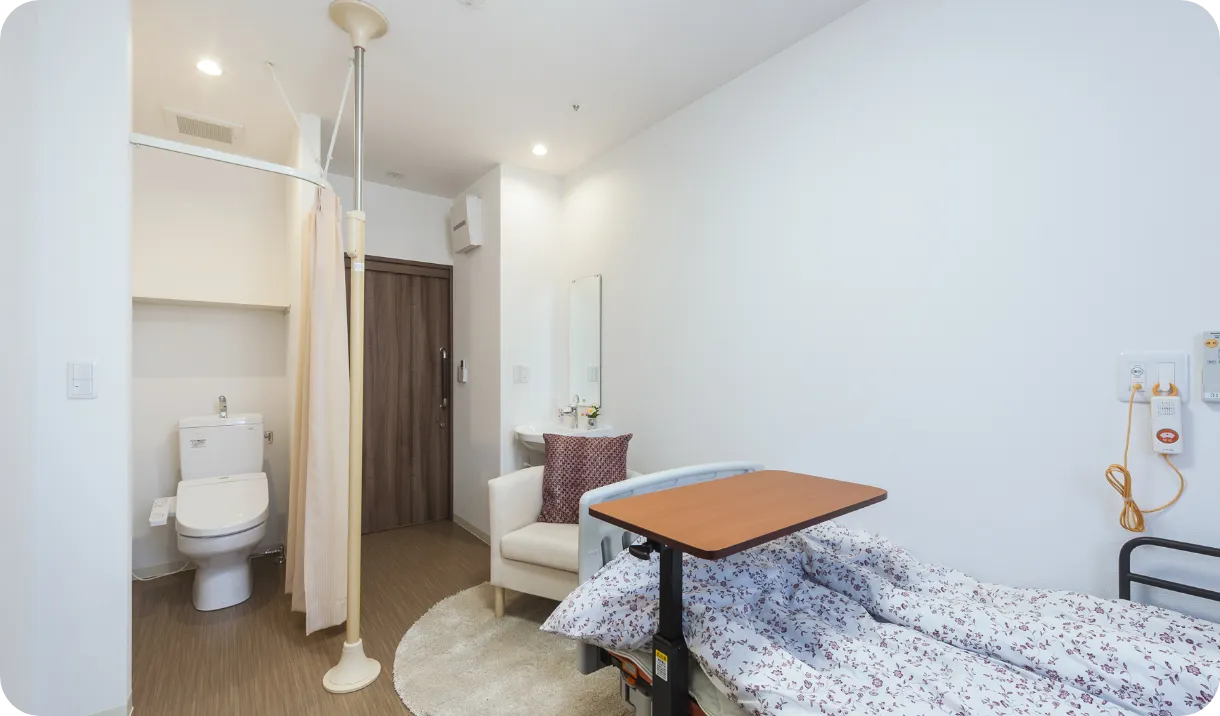 A タイプ（ワンルーム）の室内 | 株式会社やすら木