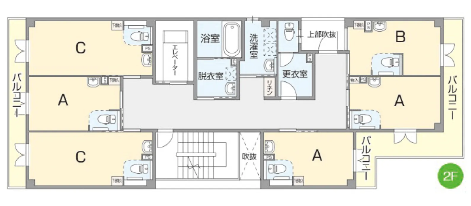 2Fフロアマップ | クラシアス関目