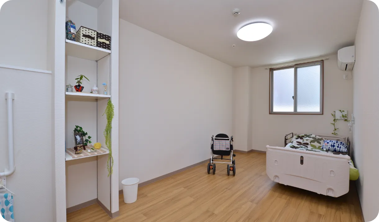 C タイプ（ワンルーム）の室内 | 株式会社やすら木