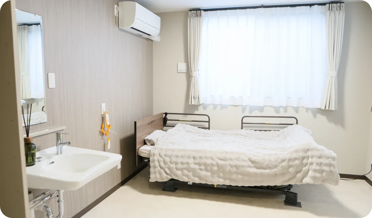 A タイプ（ワンルーム）の室内 | 株式会社やすら木